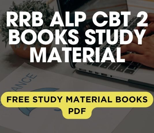 RRB ALP CBT 2 Books Study Material Free PDF Download – Complete Package RRB ALP CBT 2 Books Study Material