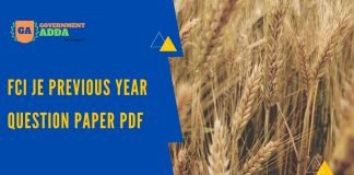 40+ FCI JE Previous Year Question Paper PDF – Download Now FCI JE Previous Year Question Paper