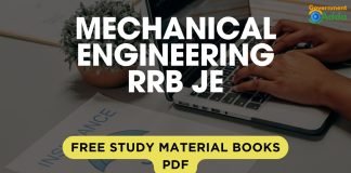 Mechanical Engineering Study Material Book PDF for RRB JE : Railway Junior Engineer Online Course 2025 Mechanical Engineering Study Material Book PDF