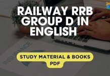 Railways RRB Group D Study material in English Books | PDF| Notes| Maths| Reasoning| GA| Science| Free Download Railways RRB Group D Study material