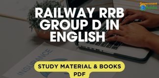 Railways RRB Group D Study material in English Books | PDF| Notes| Maths| Reasoning| GA| Science| Free Download Railways RRB Group D Study material