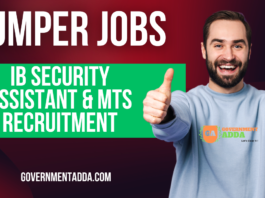 IB Security Assistant MTS Recruitment 2023 – Intelligence Bureau Apply Online for 677 Posts IB Security Assistant MTS Recruitment
